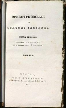 Operette morali, copertina